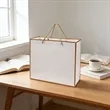 Matte Laminated Euro Gift Tote Bag W/ Rope Handle | https://www.bestnamebadges.com
