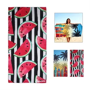 30"x60" Single Sided Microfiber Oversized Beach Towel