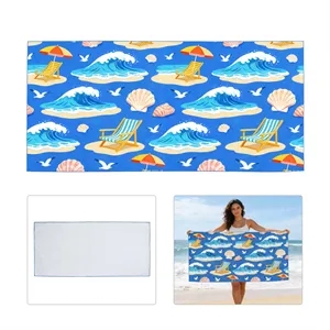 60"x30" Full Color Microfiber Sandproof Beach Towel