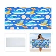 60"x30" Full Color Microfiber Sandproof Beach Towel | https://www.bestnamebadges.com
