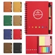 Mini Kraft Spiral Notebook W/ Sticky Notes & Pen | https://www.bestnamebadges.com