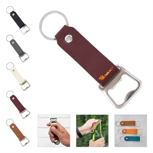 Creative Leather Bottle Opener Keychain