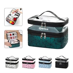 Double layer Travel Cosmetic Case