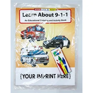Learn About 9-1-1 Coloring and Activity Book Fun Pack