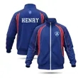 Single Layer Full Zip Baseball Windbreaker | https://www.bestnamebadges.com