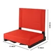 Portable Steel Frame Stadium Chair For Bleachers | https://www.bestnamebadges.com
