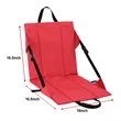 Premium Folding Stadium Seat With Back Support For Bleachers | https://www.bestnamebadges.com