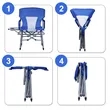 Portable Camping Director Chair With Side Table | https://www.bestnamebadges.com