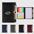 PU Cover Pocket Notebook W/ Sticky Notes, Flags&Pen | https://www.bestnamebadges.com
