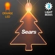 Acrylic Christmas Tree Shape Necklace with LED | https://www.bestnamebadges.com