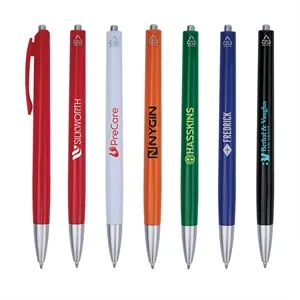 Tara Recycled Plastic Ballpoint Pen | https://www.bestnamebadges.com