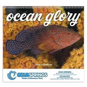 Good Value™ Ocean Glory - Spiral Calendar | https://www.bestnamebadges.com