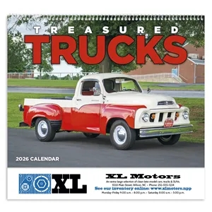 Good Value™ Treasured Trucks - Spiral Calendar | https://www.bestnamebadges.com