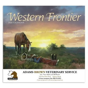 Good Value™ Western Frontier - Stapled Calendar | https://www.bestnamebadges.com
