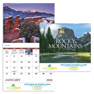Good Value™ Rocky Mountains - Stapled Calendar | https://www.bestnamebadges.com