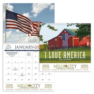 Triumph® Calendars I Love America Calendar | https://www.bestnamebadges.com