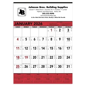 Triumph® Calendars Red & Black Contractor Memo Calendar | https://www.bestnamebadges.com