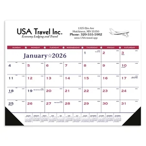 Triumph® Calendars Patriotic Desk Pad with Vinyl Corners | https://www.bestnamebadges.com