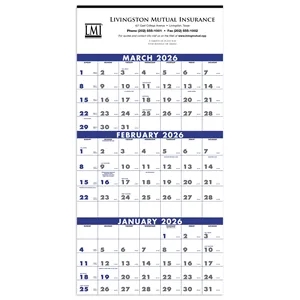 Triumph® Calendars 3-Month Planner (4-Sheet) | https://www.bestnamebadges.com