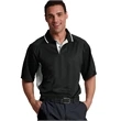 Men's Color Blocked Wicking Polo | https://www.bestnamebadges.com
