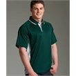 Men's Color Blocked Wicking Polo | https://www.bestnamebadges.com