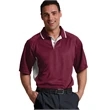 Men's Color Blocked Wicking Polo | https://www.bestnamebadges.com