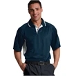 Men's Color Blocked Wicking Polo | https://www.bestnamebadges.com