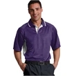 Men's Color Blocked Wicking Polo | https://www.bestnamebadges.com
