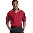Men's Color Blocked Wicking Polo | https://www.bestnamebadges.com