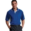 Men's Color Blocked Wicking Polo | https://www.bestnamebadges.com