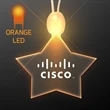 Light-up acrylic star LED necklace | https://www.bestnamebadges.com