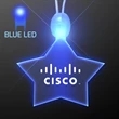 Light-up acrylic star LED necklace | https://www.bestnamebadges.com