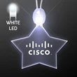 Light-up acrylic star LED necklace | https://www.bestnamebadges.com