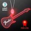 LED Acrylic Guitar Necklace | https://www.bestnamebadges.com