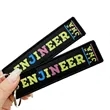 Embroidered Flight Keytag Keychain | https://www.bestnamebadges.com