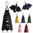 PU Leather Bat Shape Keychain | https://www.bestnamebadges.com