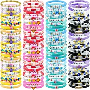 Custom Clay Bead Friendship Bracelet