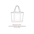 Baltic 24oz Cotton Canvas Tall Zippered Tote | https://www.bestnamebadges.com