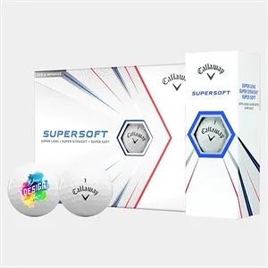 Callaway Supersoft Golf Balls with Custom Imprints | https://www.bestnamebadges.com