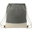 Split Recycled Cotton Drawstring Bag | https://www.bestnamebadges.com