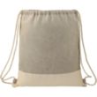 Split Recycled Cotton Drawstring Bag | https://www.bestnamebadges.com