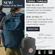 Terra Thread Fairtrade Earth 15" Computer Backpck | https://www.bestnamebadges.com