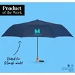 42" Recycled Folding Auto Open Umbrella | https://www.bestnamebadges.com