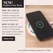 Recycled ABS Fast Wireless Charging Pad | https://www.bestnamebadges.com