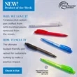 Recycled Ocean Plastic Gel Pen | https://www.bestnamebadges.com