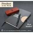 5.5" x 8.5" Kaya Bamboo Trim Journal | https://www.bestnamebadges.com