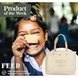 FEED Organic Cotton Weekend Tote | https://www.bestnamebadges.com