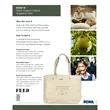 FEED Organic Cotton Weekend Tote | https://www.bestnamebadges.com