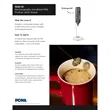 Rechargeable Handheld Milk Frother with Stand | https://www.bestnamebadges.com
