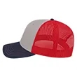 Cap America Trucker Mesh Back Cap | https://www.bestnamebadges.com